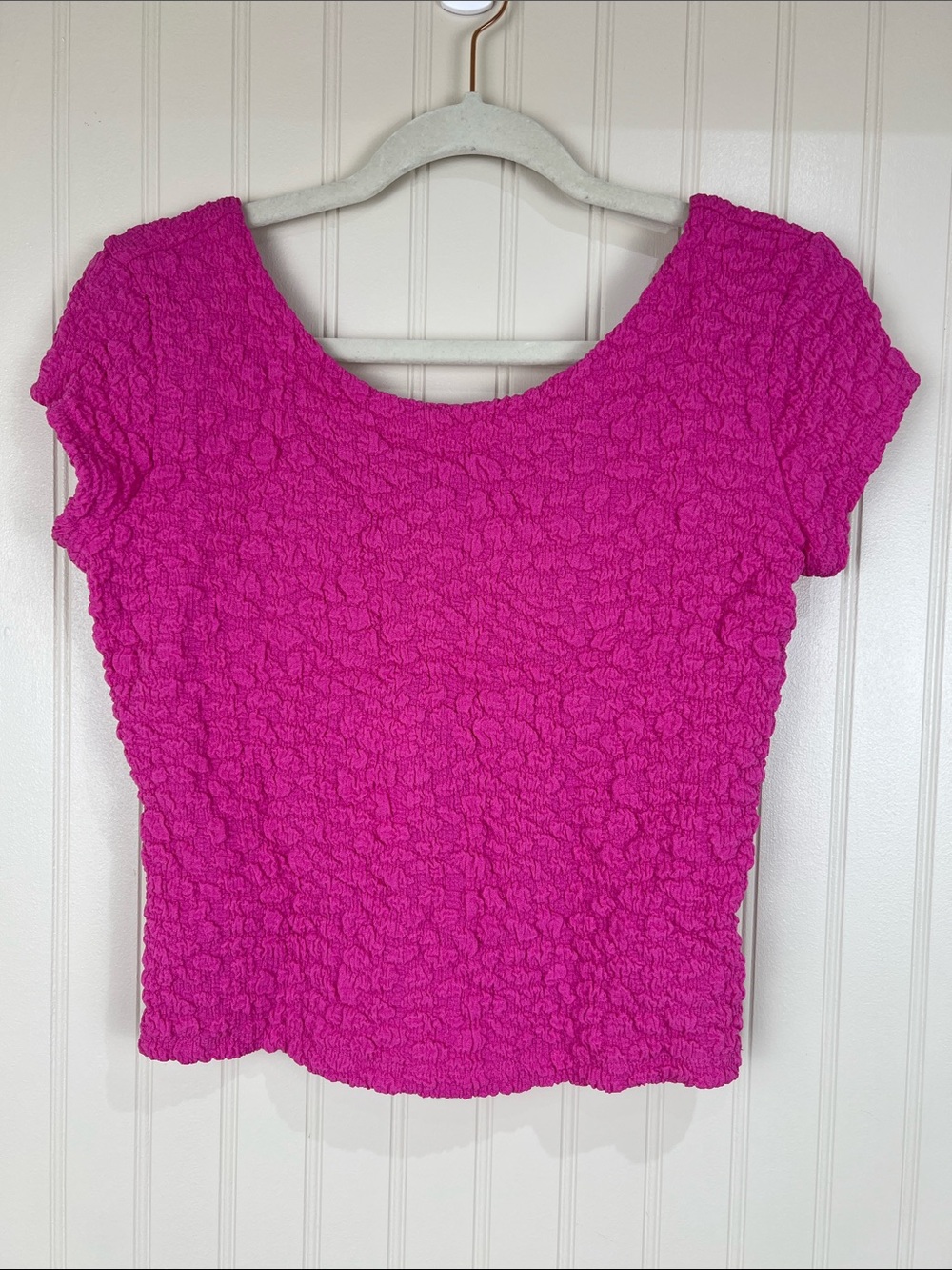 NWT Anthropologie Maeve Socialite Popcorn Pink Rose Tee Size XXS - Picture 2 of 9